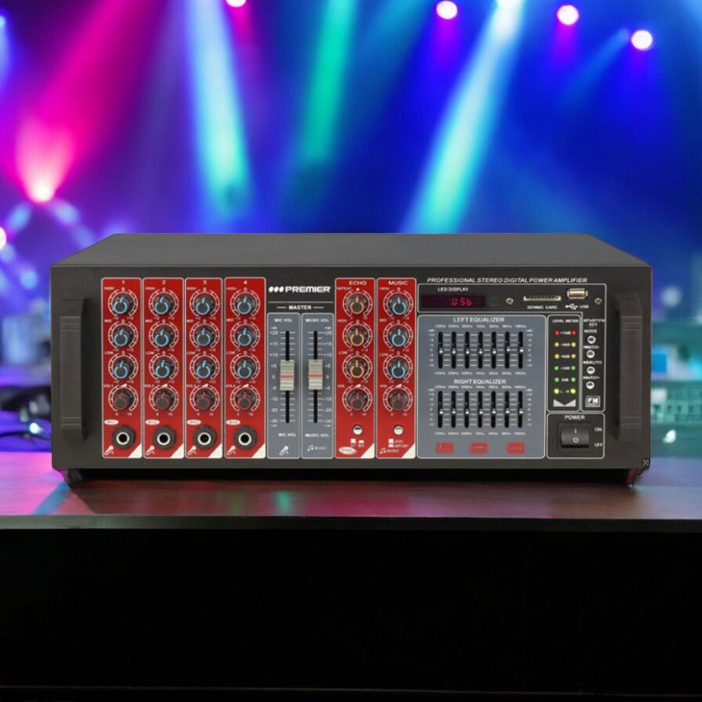 Amplificador Premier / 12000W / Karaoke - Premier - Titan.com.pa - 7453064742592