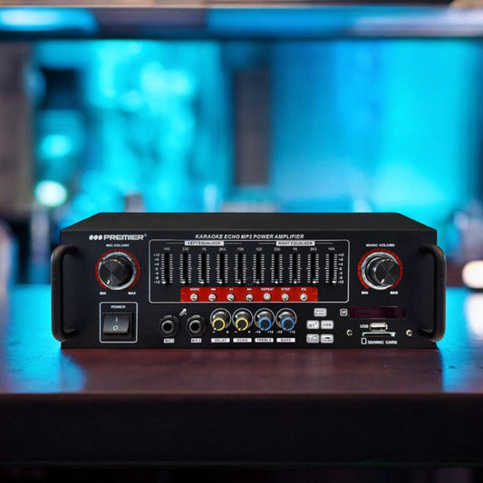 Amplificador Premier 6000W / Karaoke / Negro - Premier - Titan.com.pa - 7453064742585