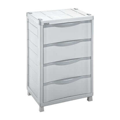 Armario Cajonero de Plástico Barú Rimax / 4 Niveles / Gris - Rimax - Titan.com.pa - 7705152069471
