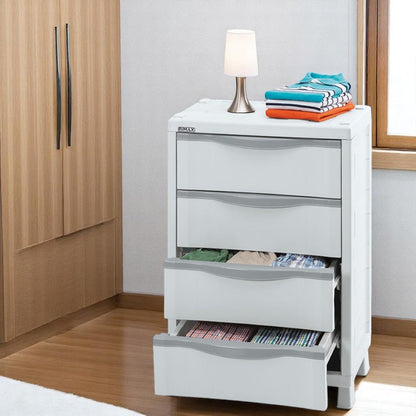 Armario Cajonero de Plástico Barú Rimax / 4 Niveles / Gris - Rimax - Titan.com.pa - 7705152069471