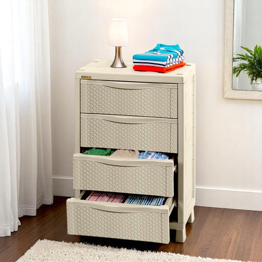 Armario Cajonero Rimax / Textura Rattan / Taupe - Rimax - Titan.com.pa - 7705152103717