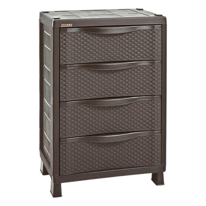 Armario Cajonero Rimax / Textura Rattan / Wengue - Rimax - Titan.com.pa - 7705152075106