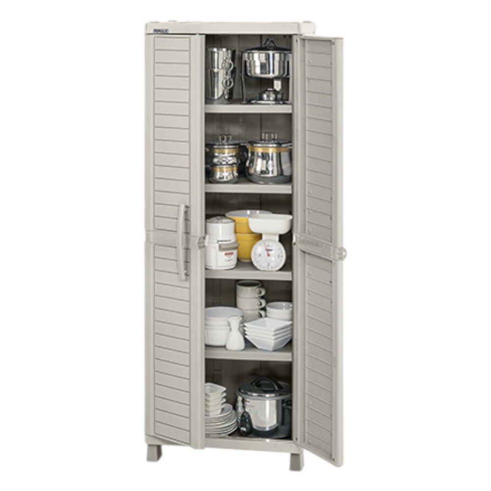 Armario Grande Barú Rimax de Plástico / 4 Entrepaño / Taupe - Rimax - Titan.com.pa - 7705152092868