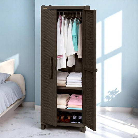 Armario Grande Rimax Textura Rattan / de Plástico / Wengue - Rimax - Titan.com.pa - 7705152075113
