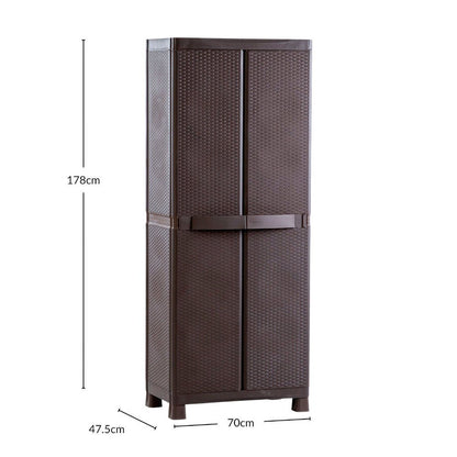 Armario Polinplast Mimbre / de Plástico - Marrón - Polinplast - Titan.com.pa - 7751772006600