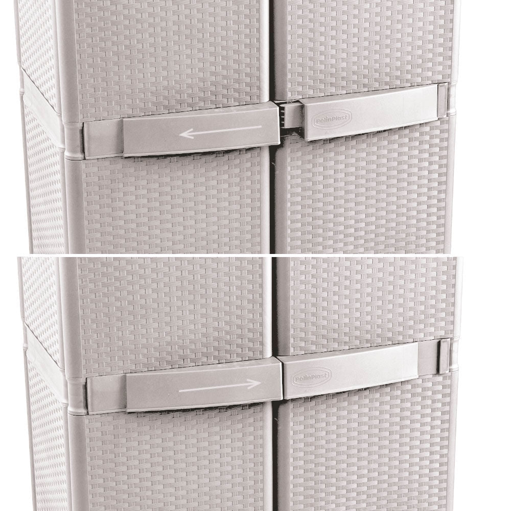 Armario Polinplast Mimbre / de Plástico - Taupe - Polinplast - Titan.com.pa - 2150109835367