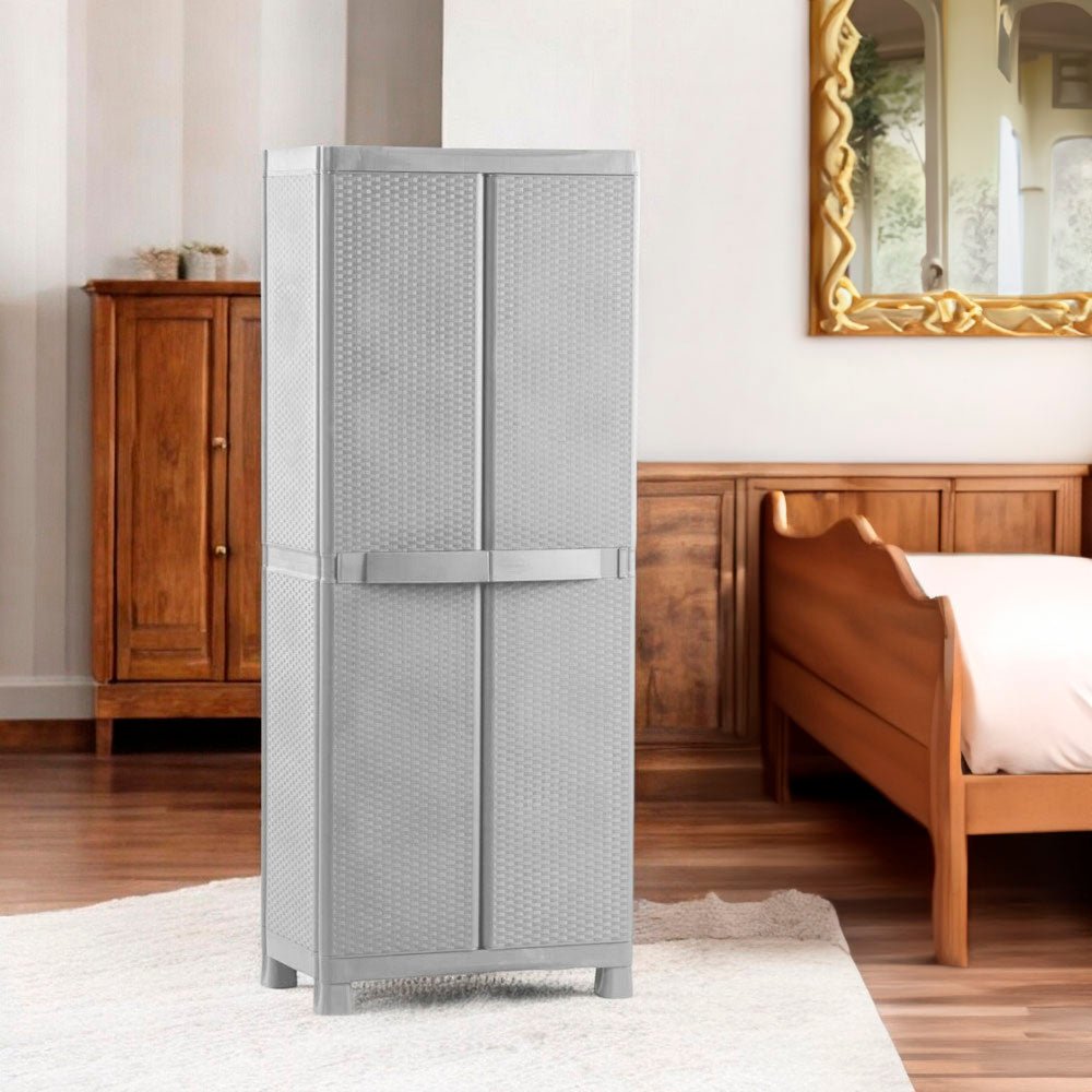 Armario Polinplast Mimbre / de Plástico - Taupe - Polinplast - Titan.com.pa - 2150109835367