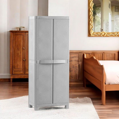 Armario Polinplast Mimbre / de Plástico - Taupe - Polinplast - Titan.com.pa - 2150109835367