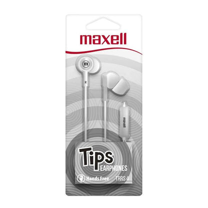 Audífonos Estéreo Maxell Básicos de Tapón de Silicona Blanco - Maxell - Titan.com.pa - 25215500404
