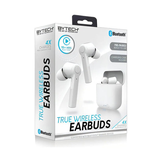 Audífonos Inalámbricos By Tech BE Rubber Earbuds Blanco - BY TECH - 10905496