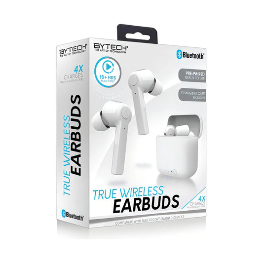 Audífonos Inalámbricos By Tech BE Rubber Earbuds Blanco - BY TECH - 10905496