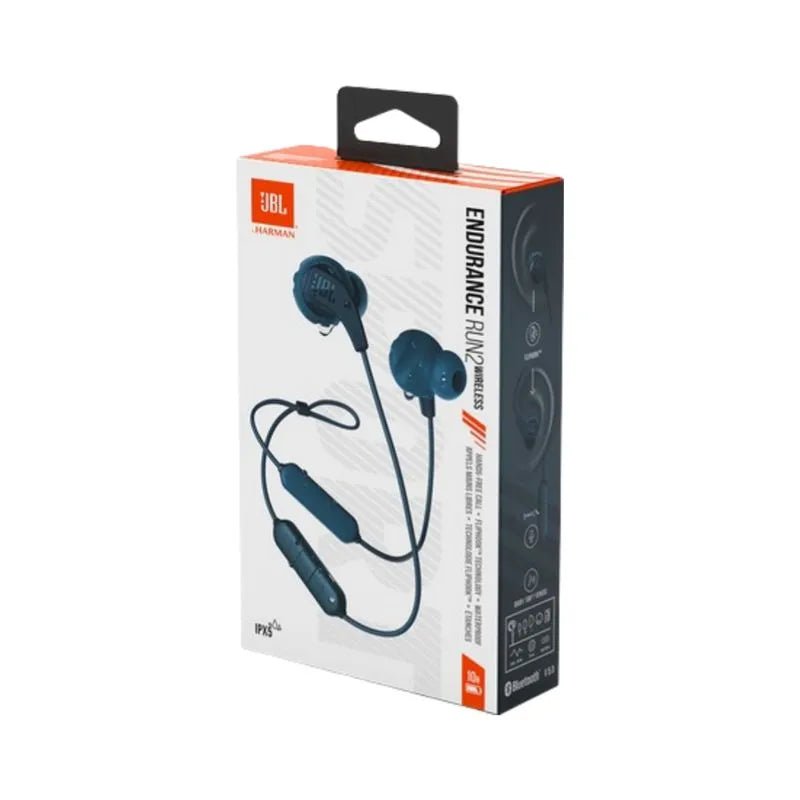 Audífonos JBL Endurance Run 2 Deportivos Con Cable | Negro Azulado - JBL - Titan.com.pa - 50036390972