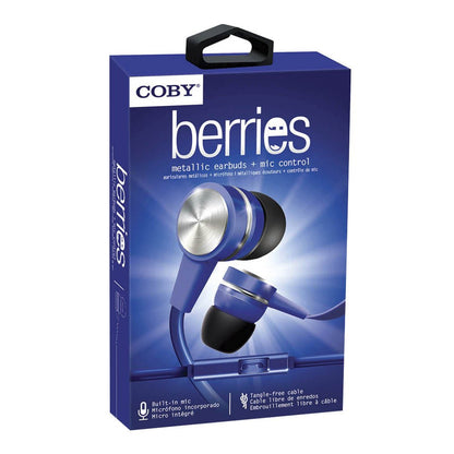 Audifonos Coby Metálico Azul