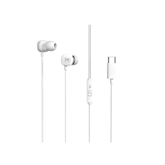 Audífonos Alámbricos Maxell Square USB-C Blanco - MAXELL - 11016174