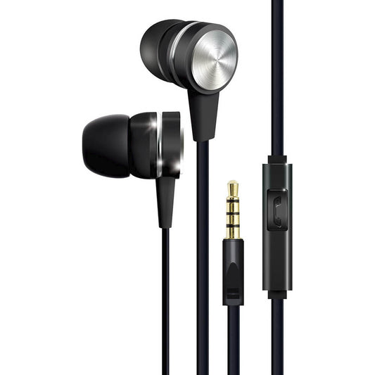 Audifonos Coby Metálico Negro