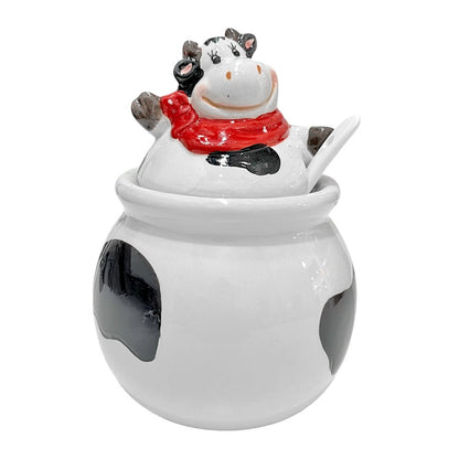 Azucarero De Cerámica Diseño De Vaca - 26 California - Titan.com.pa - 073297789750