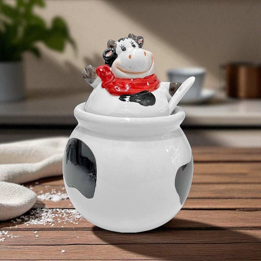 Azucarero De Cerámica Diseño De Vaca - 26 California - Titan.com.pa - 073297789750