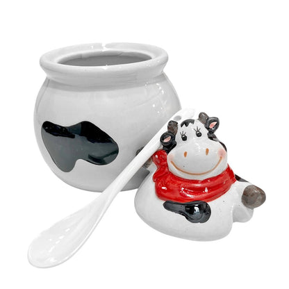 Azucarero De Cerámica Diseño De Vaca - 26 California - Titan.com.pa - 073297789750