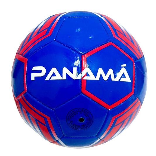 Balón de fútbol N.° 5 Panamá azul tricolor