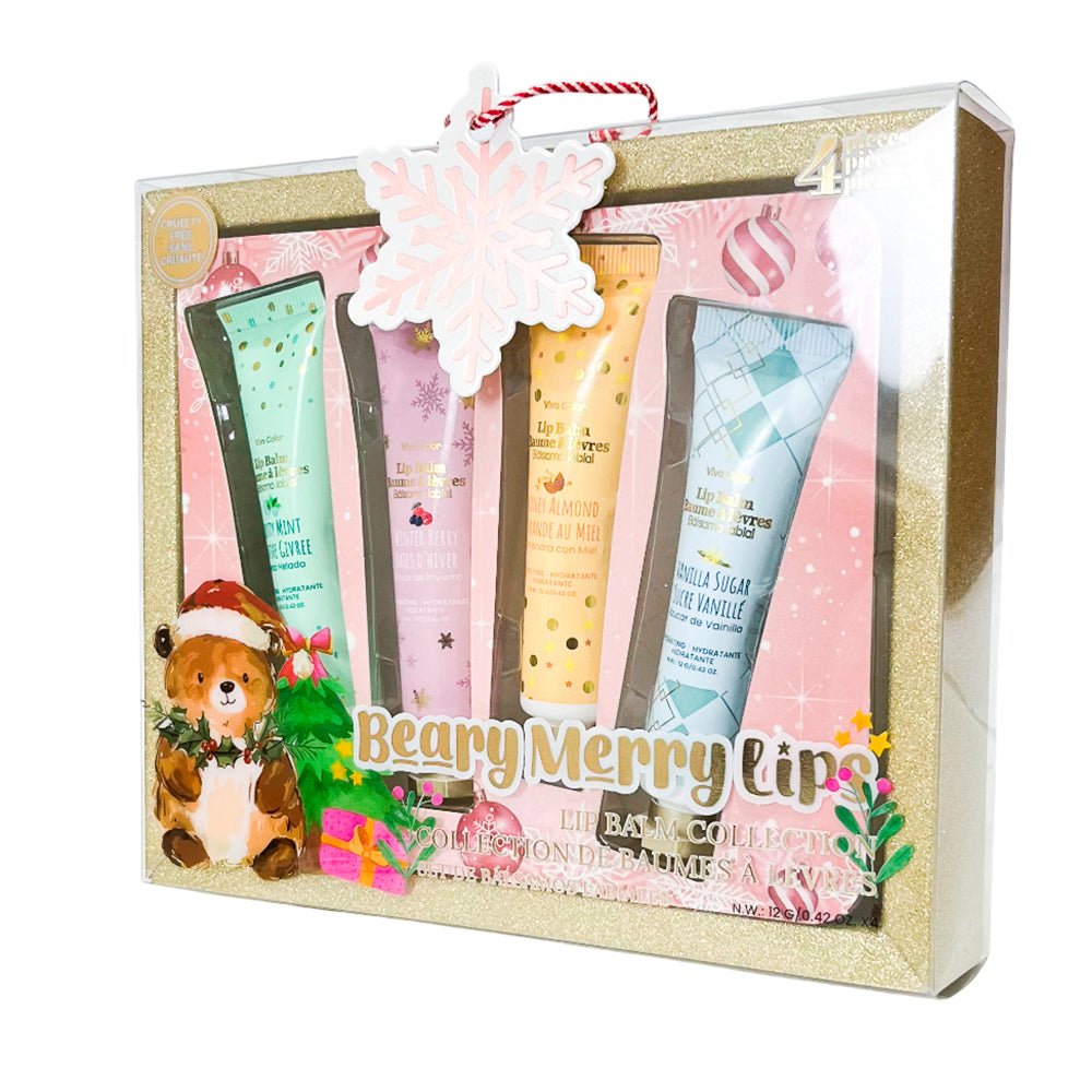 Bálsamos Labiales Viva Color Beary Merry Lips 4 Piezas - Viva Color - Titan.com.pa - 628049844180