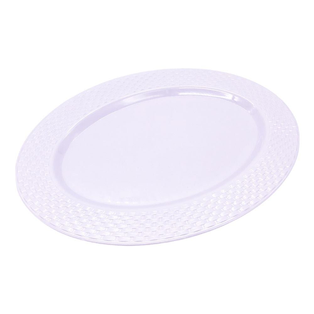 Bandeja California de Melamina Ovalada Wht Med