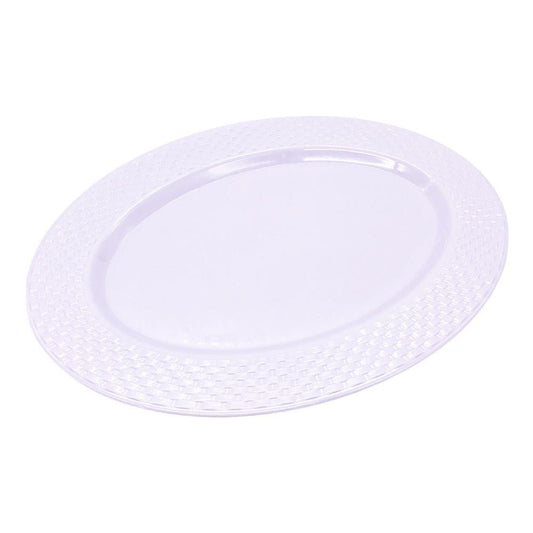 Bandeja California de Melamina Ovalada Wht Med