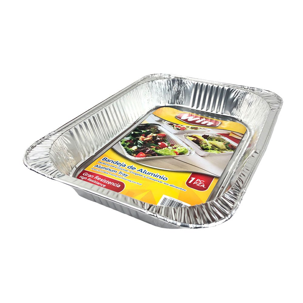 Bandeja de Aluminio Win Desechable 43 cm x 31 cm