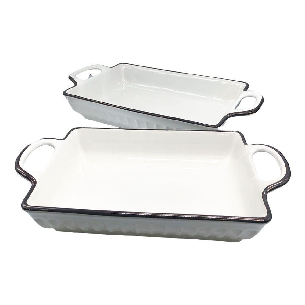Bandeja Para Asar Tabletops de Cerámica 2 Piezas