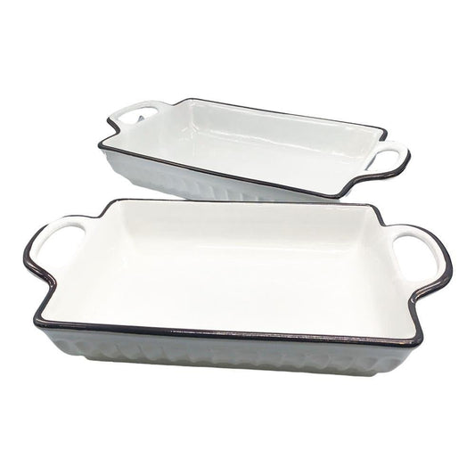 Bandeja Para Asar Tabletops de Cerámica 2 Piezas