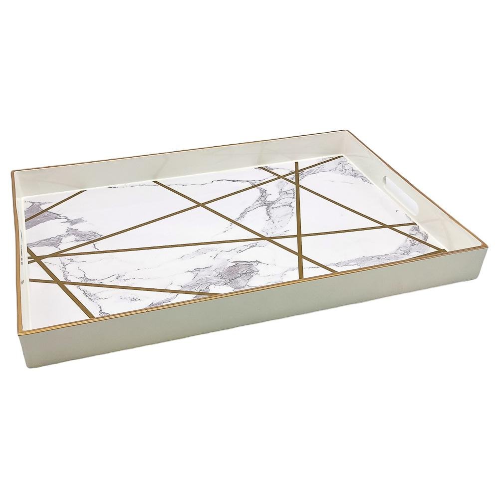 Bandeja Para Servir Decor Rectangular 45 cm x 31 cm x 4 cm