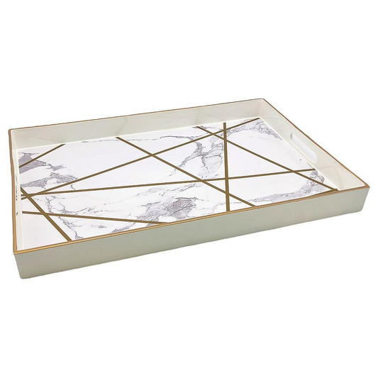 Bandeja Para Servir Decor Rectangular 45 cm x 31 cm x 4 cm
