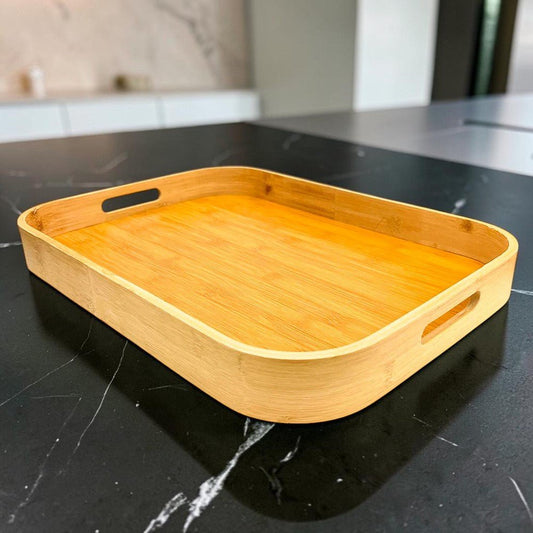 Bandeja para Servir Home Elegance - Bamboo Rectangular Grande - 46 cm - Home Elegance - Titan.com.pa - 2100000372942