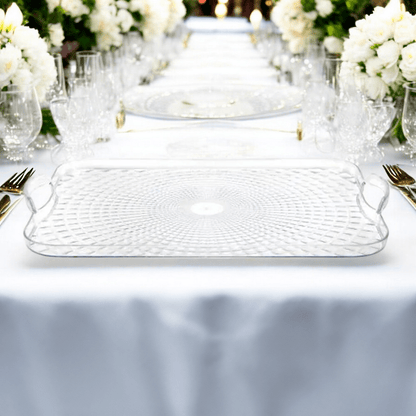 Bandeja Plástica Lillian 18" x 13" / Clear / Rectangular - Lillian - Titan.com.pa - 763615603461