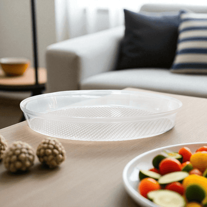 Bandeja Plástica Mediana Home Elegance de 30 cm / Clear - Home Elegance - Titan.com.pa - 2100000378333