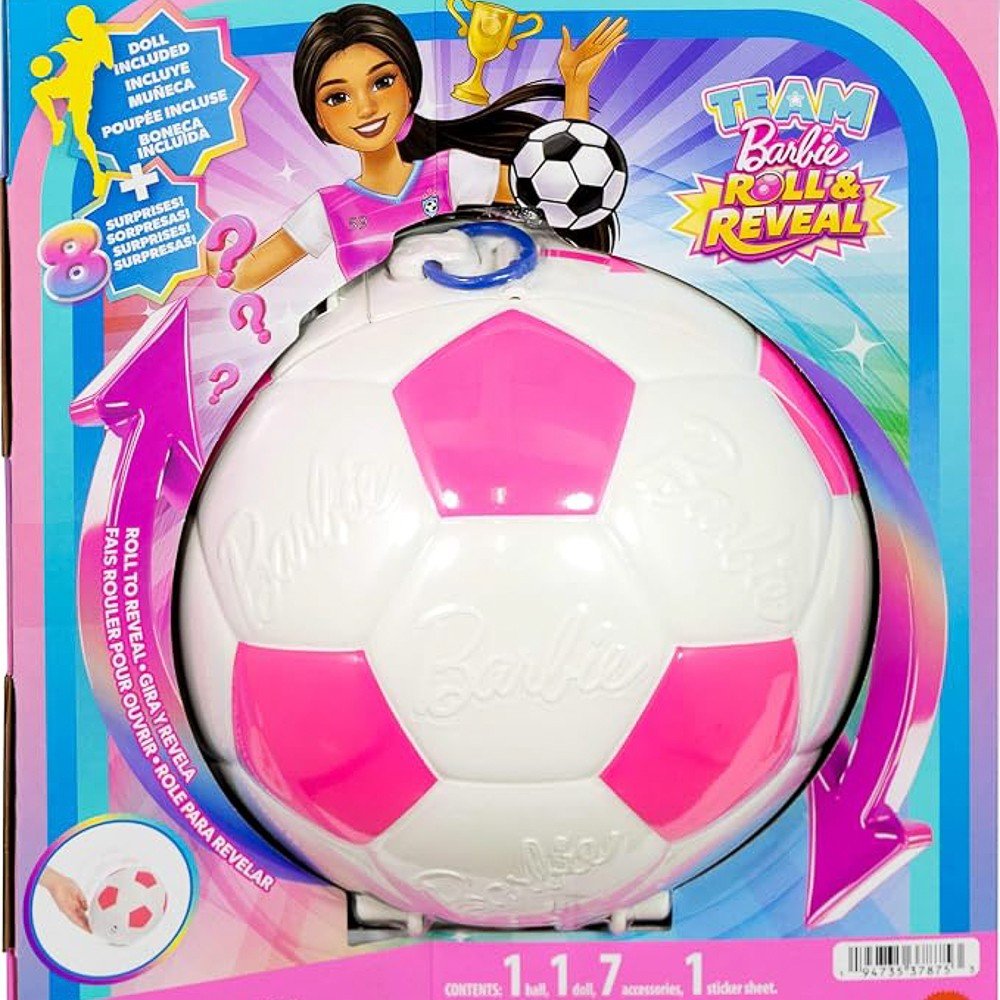 Barbie Career Burst Soccer con balón y accesorios