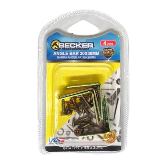 Barra Angular Becker 30 mm x 30 mm 4 Piezas