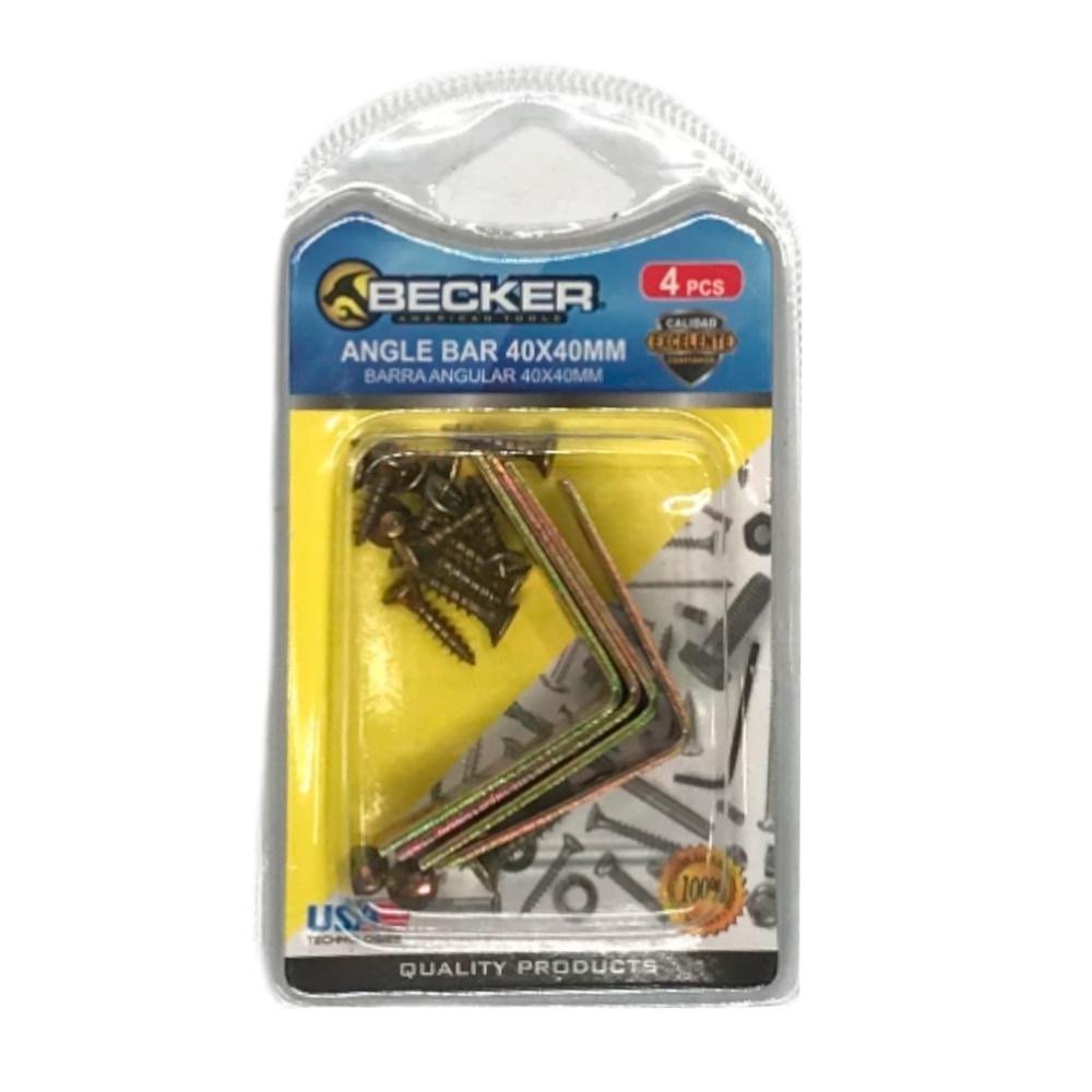 Barra Angular Becker 40 mm x 40 mm 4 Piezas