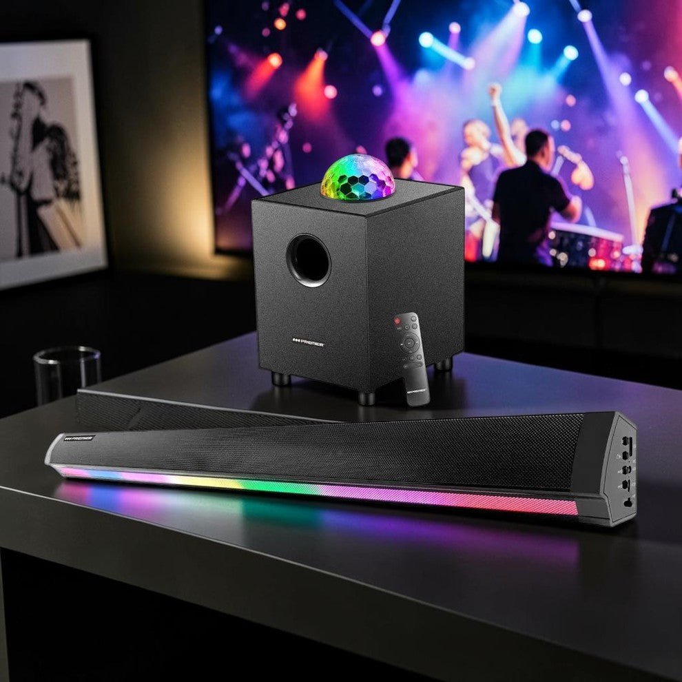 Barra de Sonido Premier Con Subwoofer / USB / 60,000 PMPO - Premier - Titan.com.pa - 7453064748976