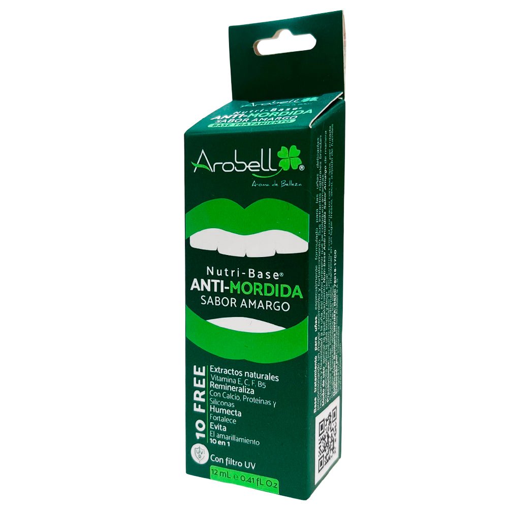Base Tratamiento Para Uñas Anti-Mordida Sabor Amargo 12 ML - Arobell - Arobell - Titan.com.pa - 7707313842190