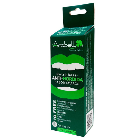 Base Tratamiento Para Uñas Anti-Mordida Sabor Amargo 12 ML - Arobell - Arobell - Titan.com.pa - 7707313842190