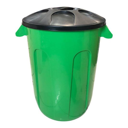 Basurero 60 L Plástico Tapa Negra Surt