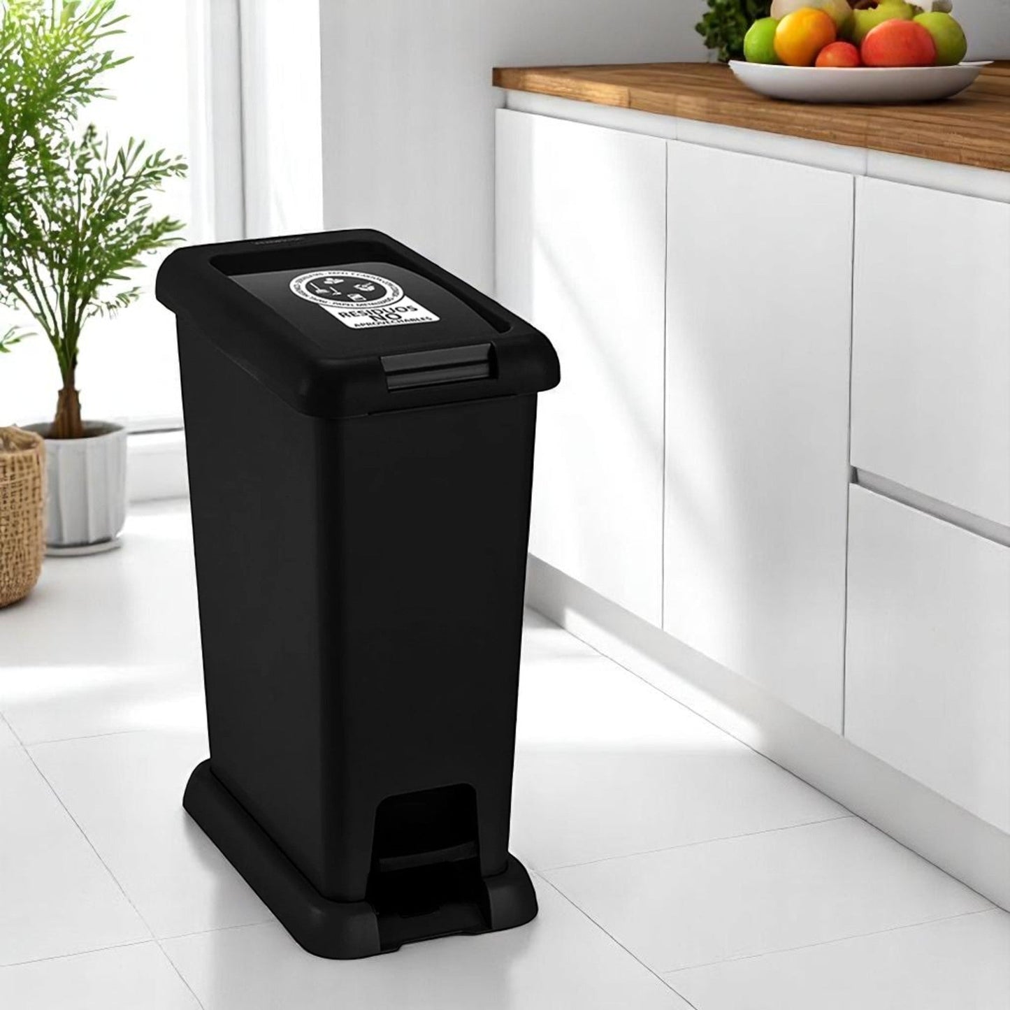 Basurero Rimax Para Residuos No Aprovechable 20 L Negro - Rimax - Titan.com.pa - 7705152121827