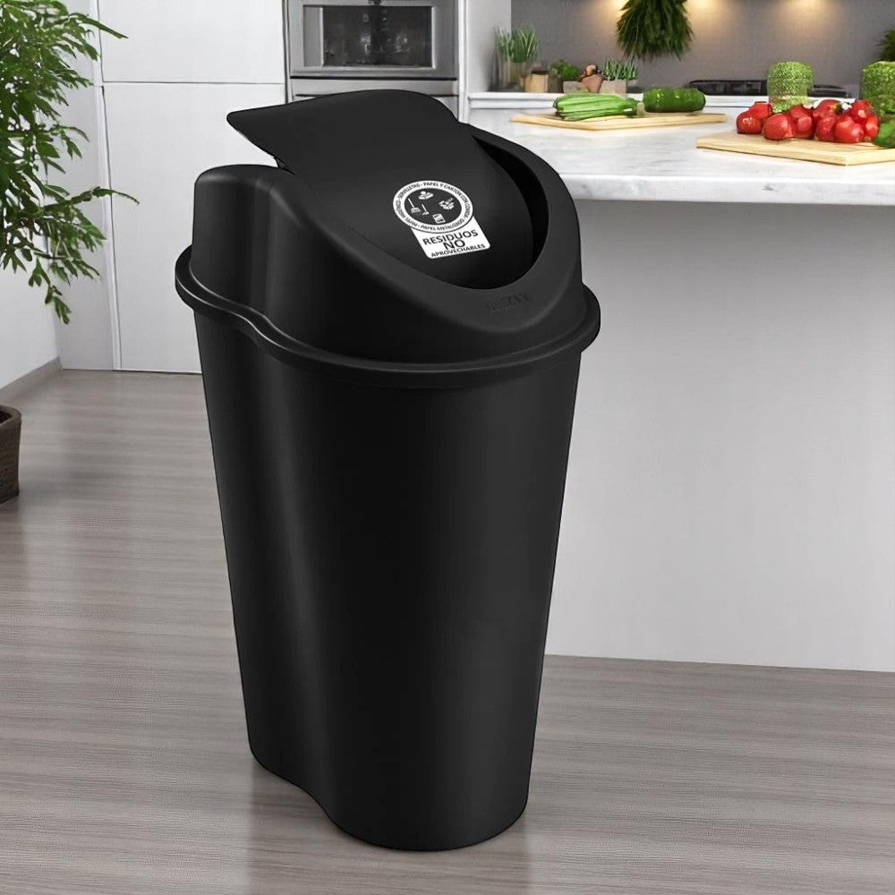 Basurero Rimax Para Residuos No Aprovechable 50 L Negro - Rimax - Titan.com.pa - 7705152121957
