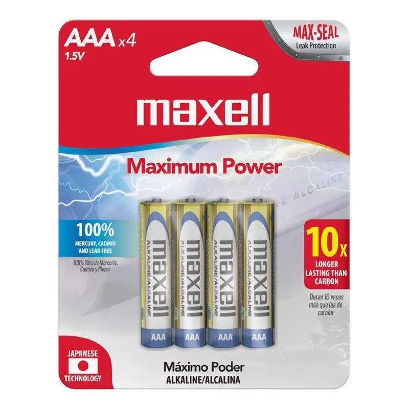 Bateria Alcalina Maxell AAA 4 Piezas - Maxell - Titan.com.pa - 25215723841