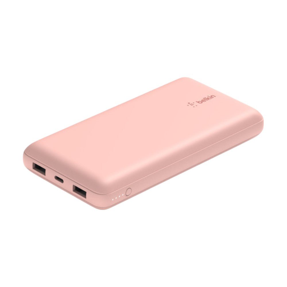 Batería Portátil Belkin Power Bank 20K / Usb - Ax2 / 15W / Rosa - Belkin - Titan.com.pa - 745883837717