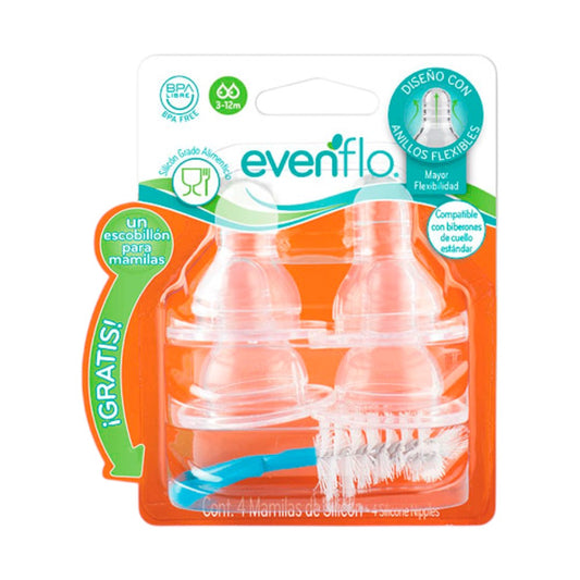 Mamón Evenflo / Flujo Medio / Con Escobilla