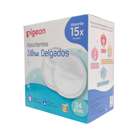 Protectores de Lactancia Pigeon / 24 Piezas / Absorbentes / Ultra Delgados