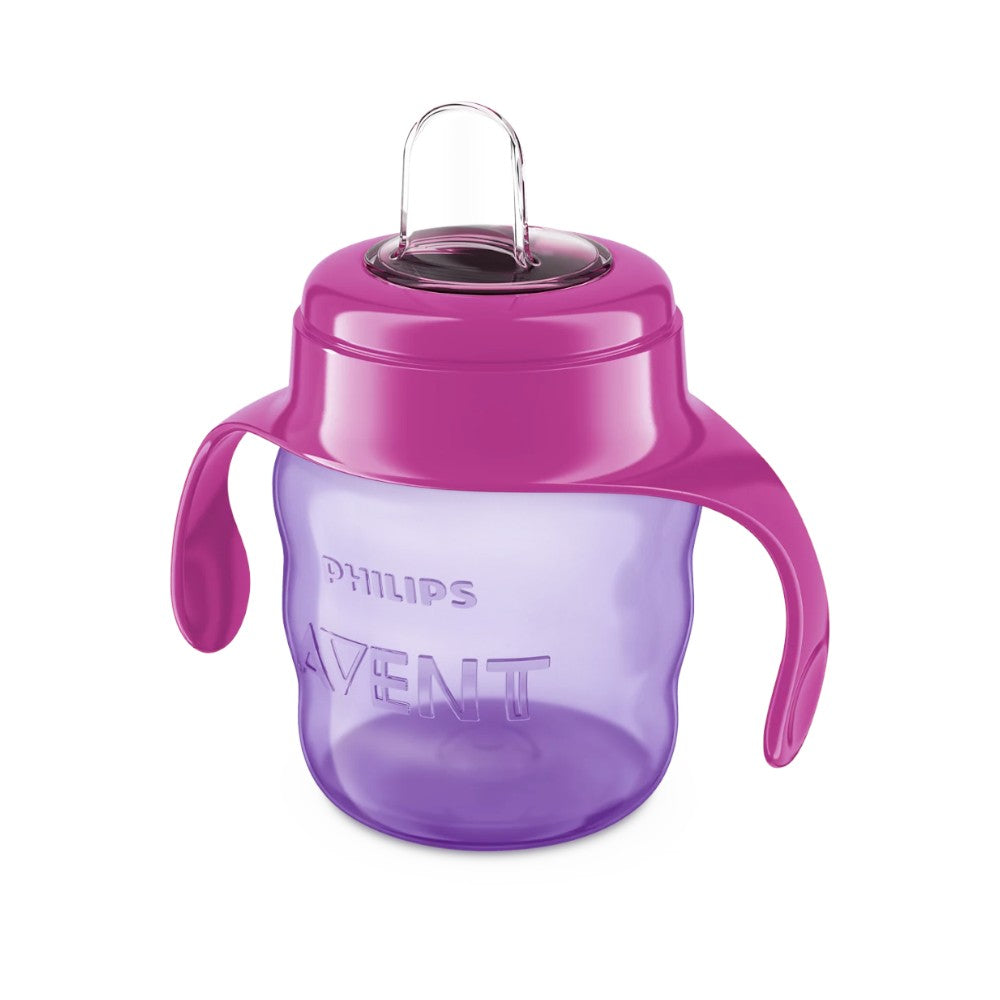Vaso Con Boquilla Avent / Rosa / Con Asas / 200ml