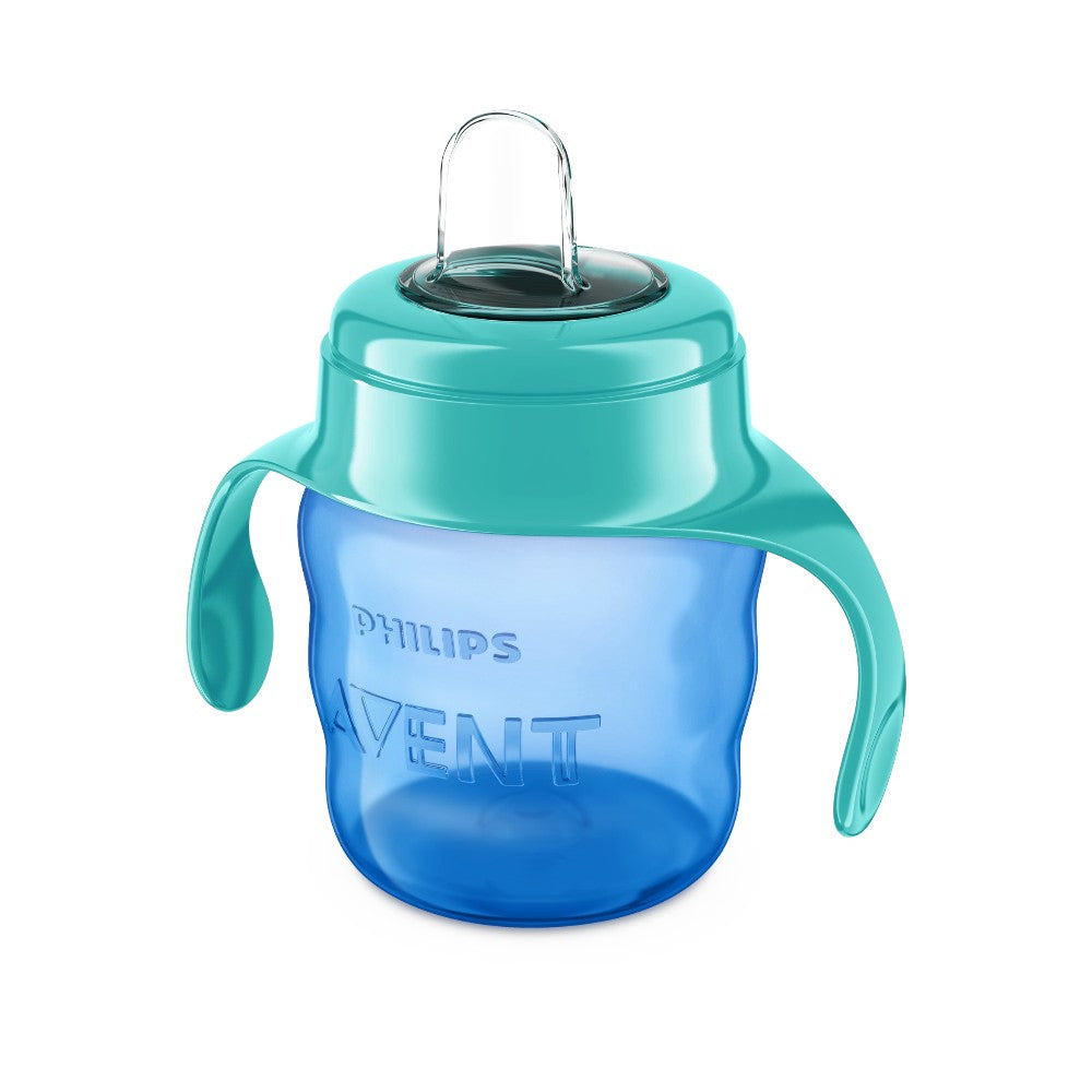 Vaso Con Boquilla Avent / Celeste / Con Asas / 200ml