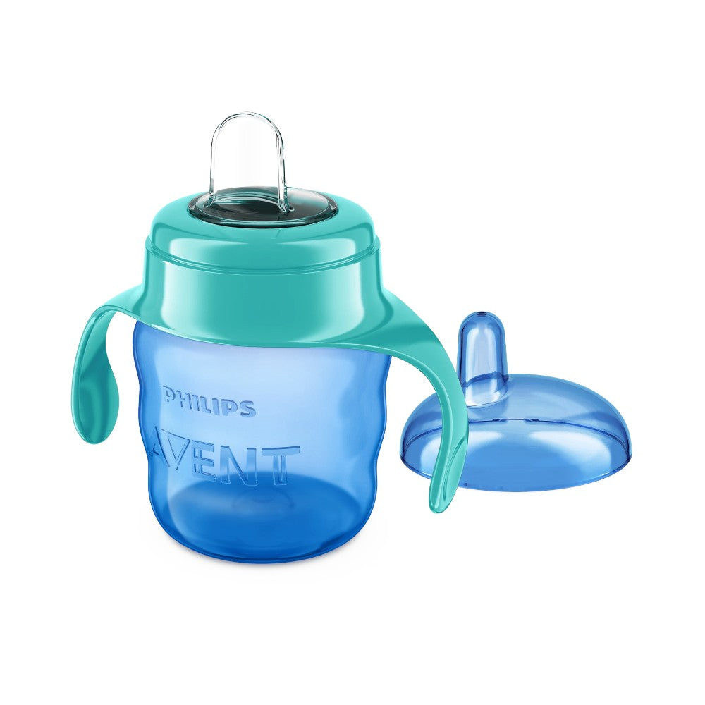 Vaso Con Boquilla Avent / Celeste / Con Asas / 200ml